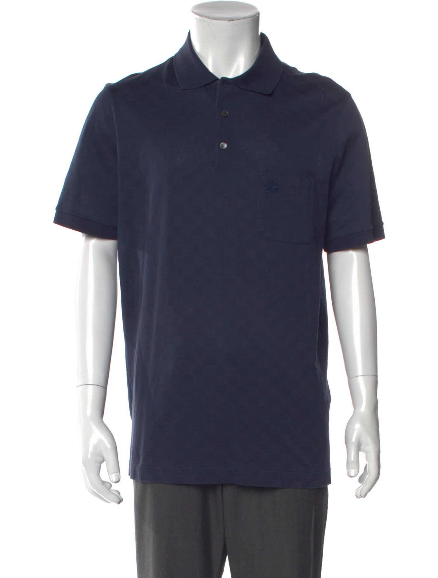 Louis Vuitton Damier Crew Neck Polo Shirt