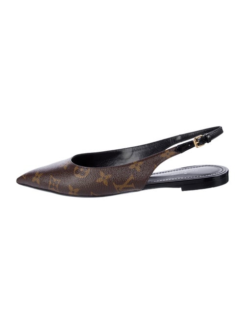 Louis Vuitton LV Monogram Slingback Flats