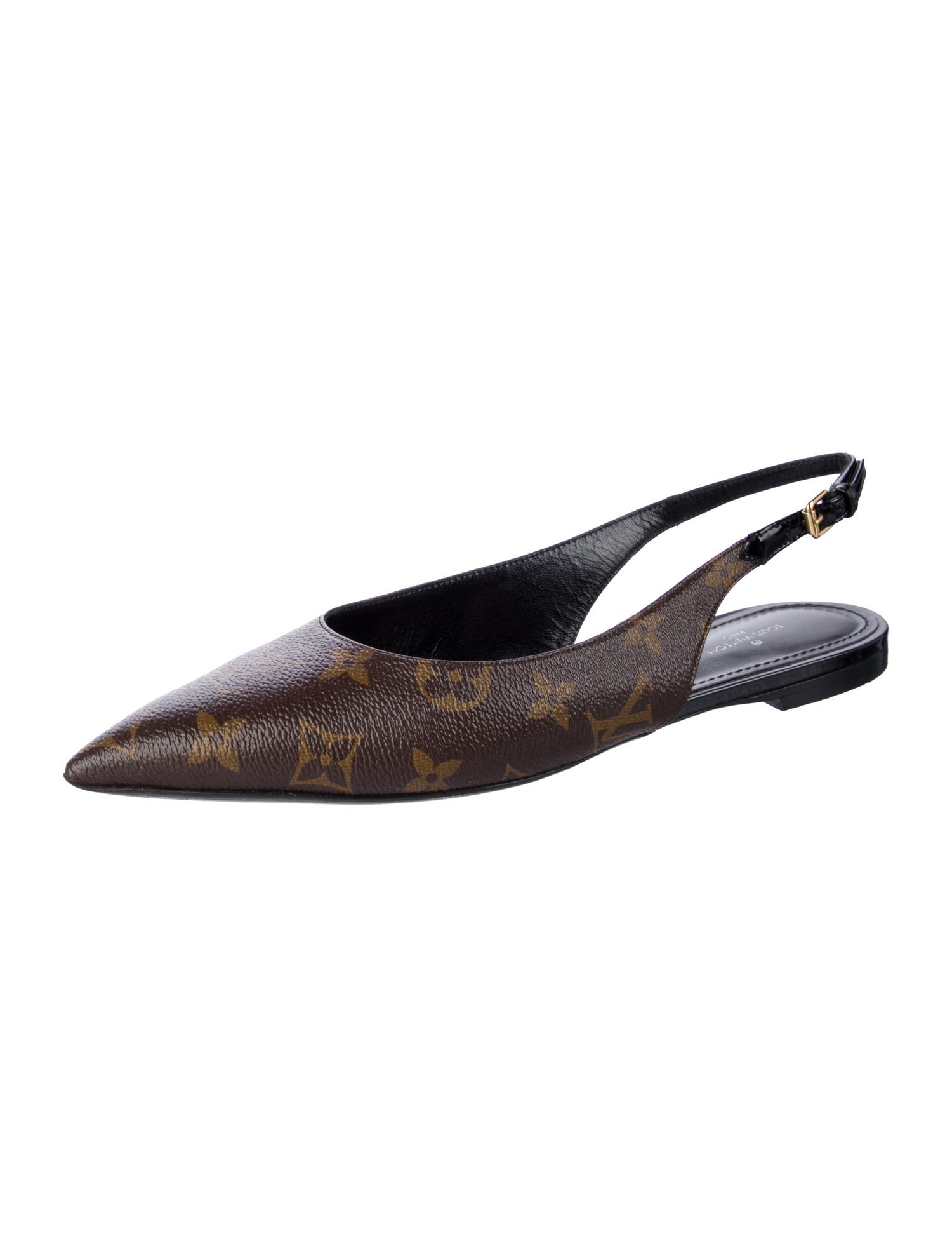Louis Vuitton LV Monogram Slingback Flats