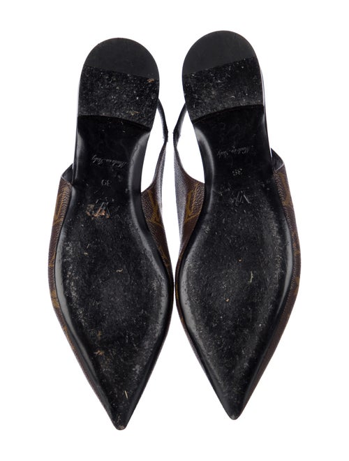 Louis Vuitton LV Monogram Slingback Flats