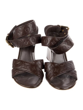 Louis Vuitton LV Monogram Leather Sandals