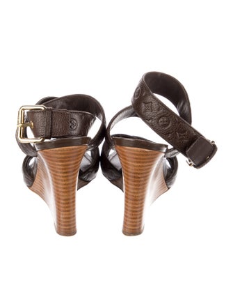Louis Vuitton LV Monogram Leather Sandals