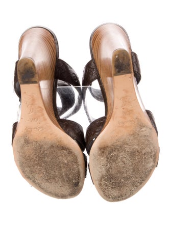 Louis Vuitton LV Monogram Leather Sandals