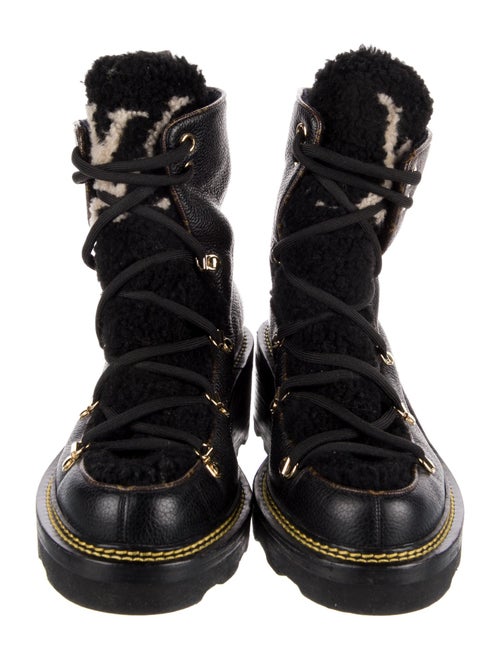 Louis Vuitton LV Monogram Leather Combat Boots
