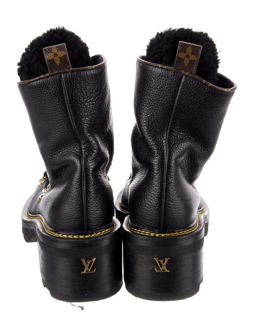 Louis Vuitton LV Monogram Leather Combat Boots