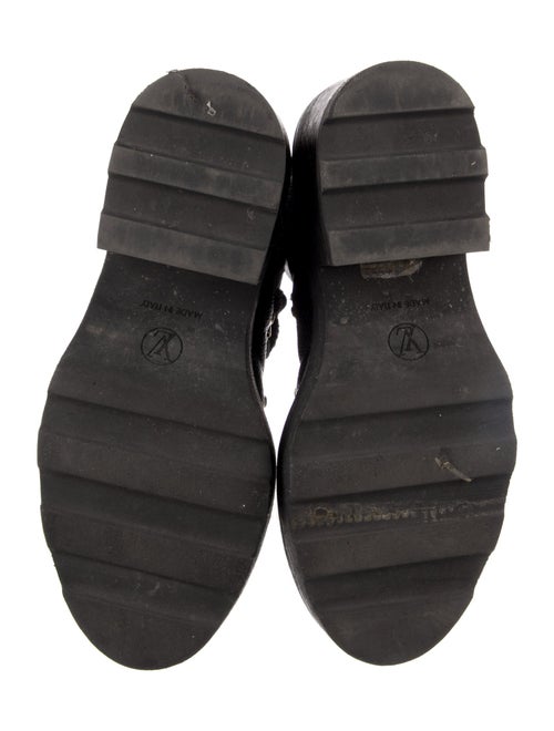 Louis Vuitton LV Monogram Leather Combat Boots
