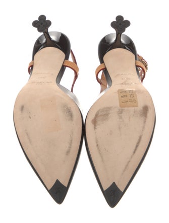 Louis Vuitton Leather Slingback Pumps