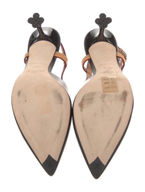 Louis Vuitton Leather Slingback Pumps
