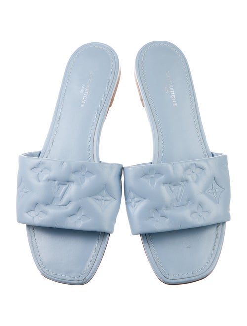 Louis Vuitton LV Monogram Leather Slides