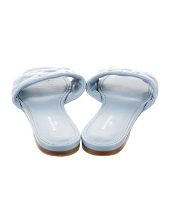 Louis Vuitton LV Monogram Leather Slides