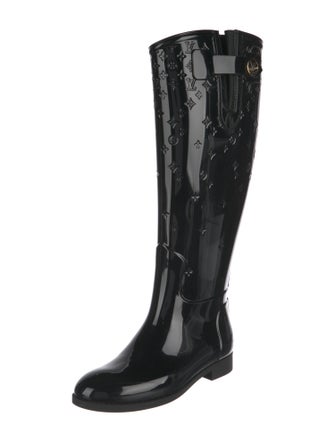 Louis Vuitton LV Monogram Rubber Rain Boots