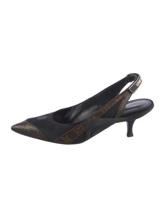 Louis Vuitton LV Monogram Slingback Pumps
