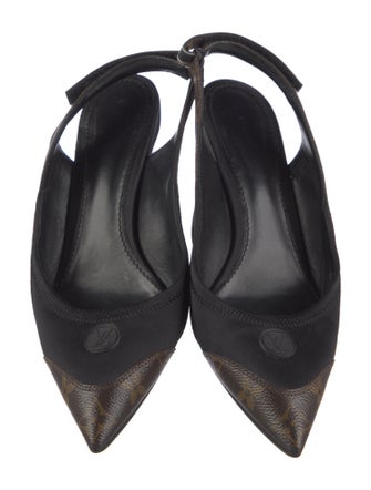 Louis Vuitton LV Monogram Slingback Pumps