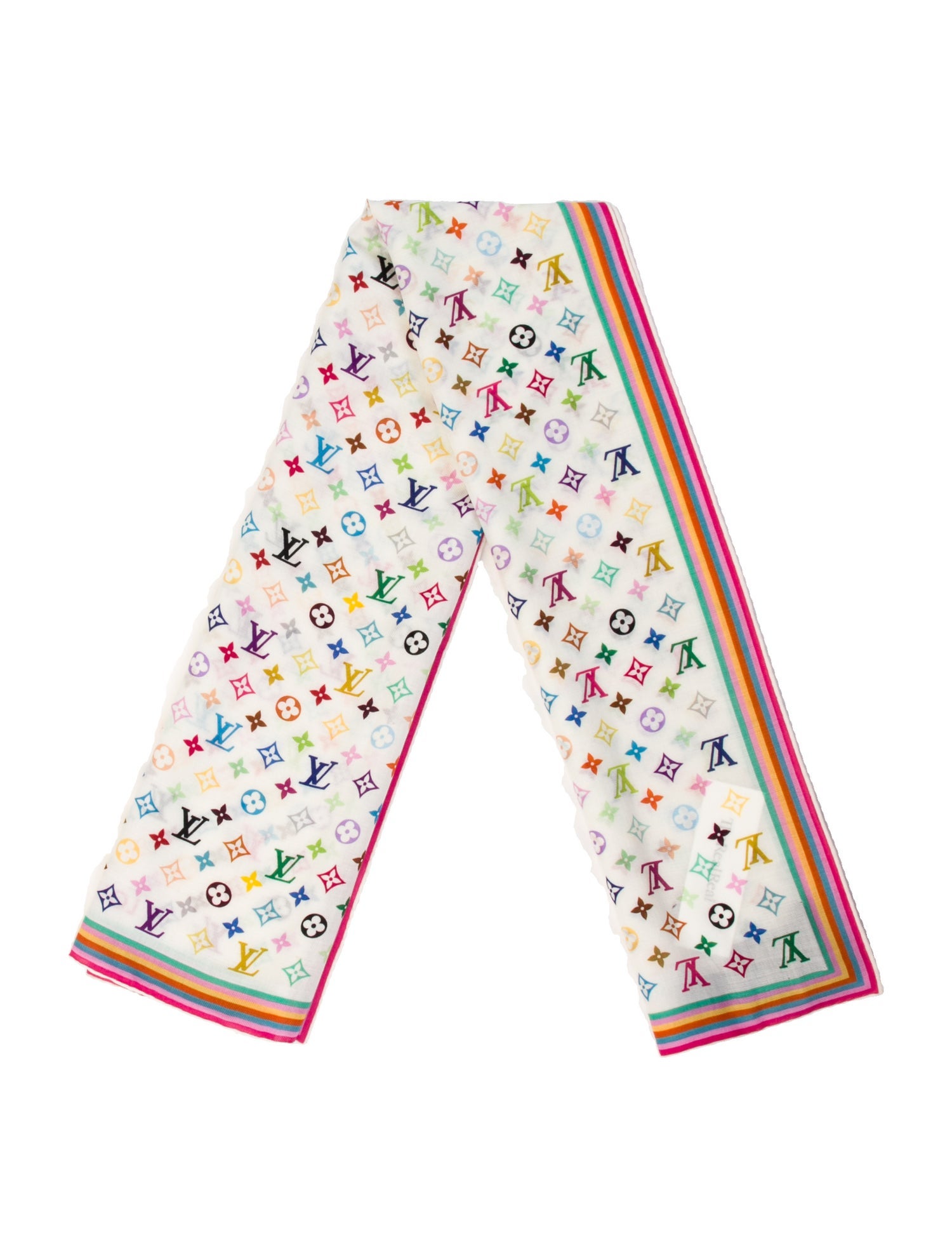 Louis Vuitton x TM Monogram Multicolore Silk Scarf