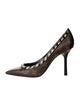 Louis Vuitton LV Monogram Studded Accents Pumps