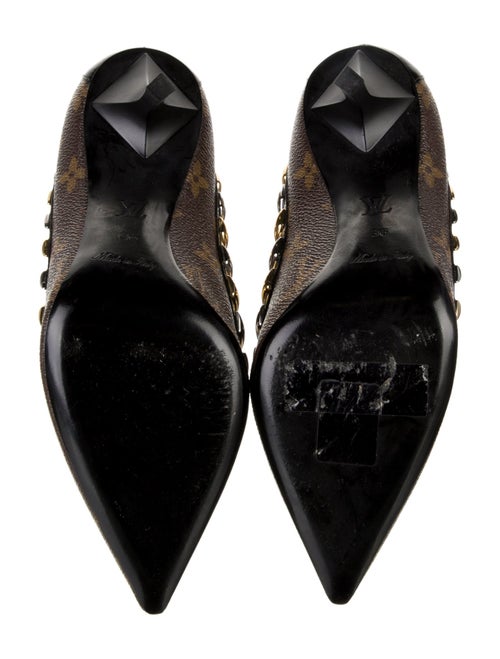 Louis Vuitton LV Monogram Studded Accents Pumps