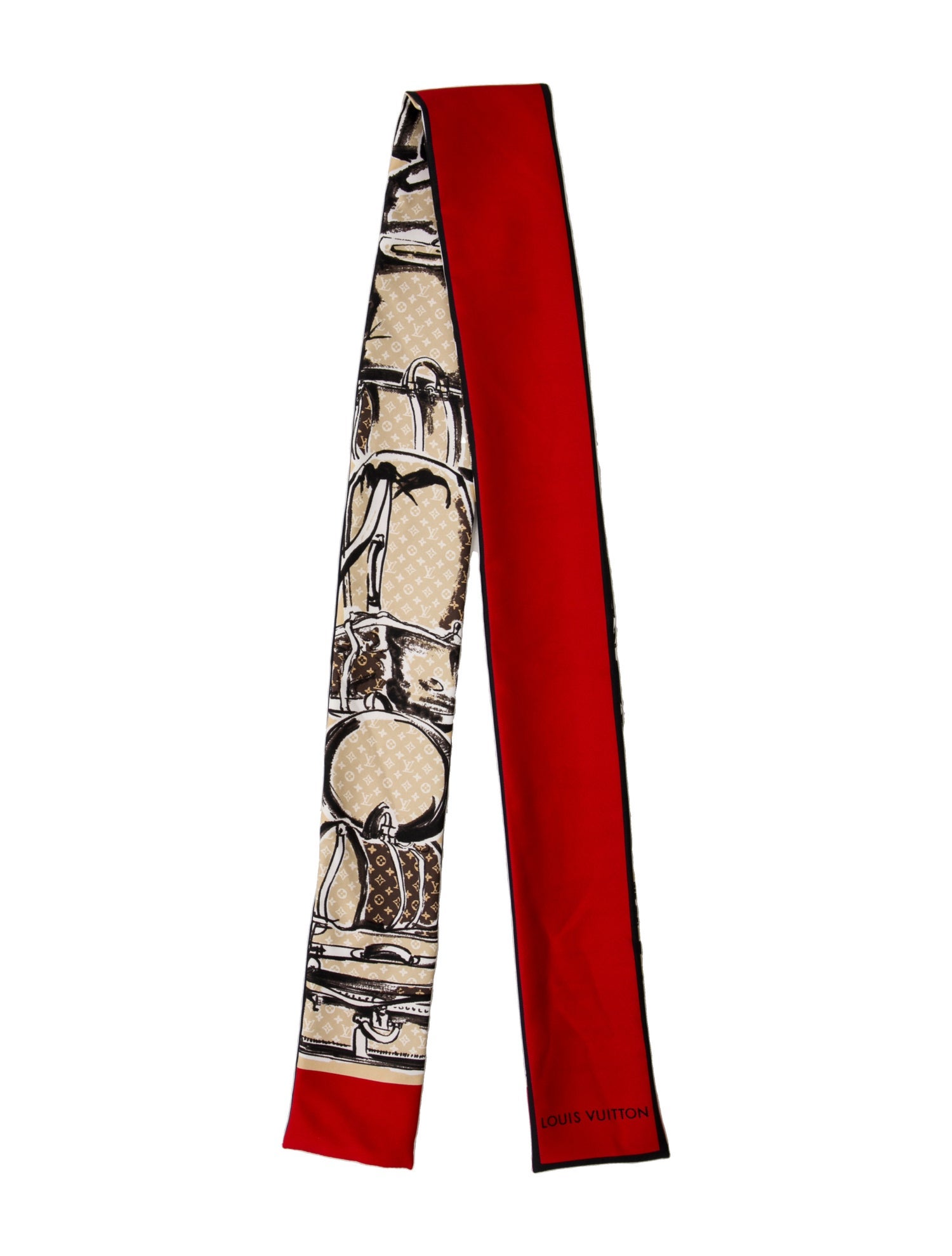 Louis Vuitton Silk Monogram Pattern Scarf