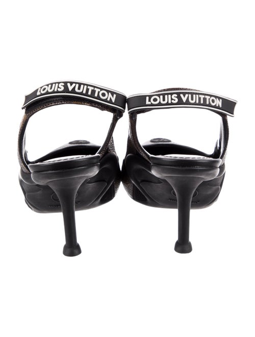 Louis Vuitton LV Monogram Leather Slingback Pumps