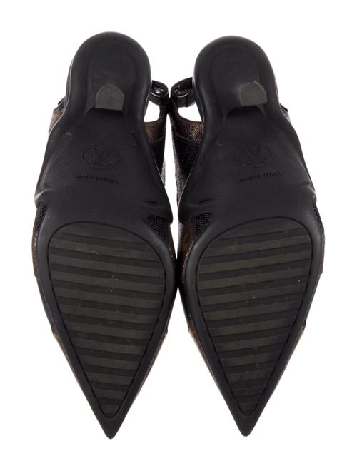Louis Vuitton LV Monogram Leather Slingback Pumps