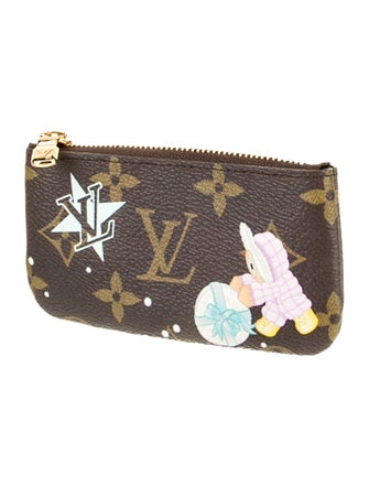 Louis Vuitton Christmas Animation Key Pouch Azur Frost