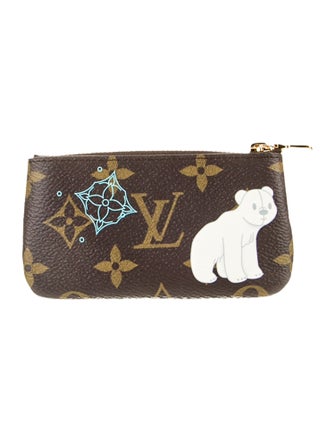 Louis Vuitton Christmas Animation Key Pouch Azur Frost
