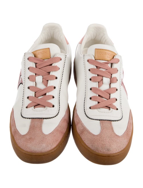 Louis Vuitton Leather Colorblock Pattern Sneakers