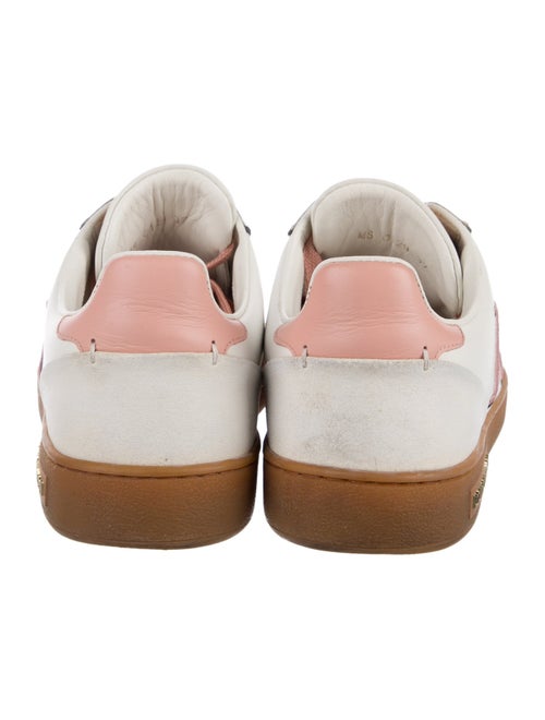 Louis Vuitton Leather Colorblock Pattern Sneakers