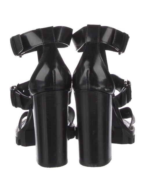 Louis Vuitton LV Monogram Leather T-Strap Sandals