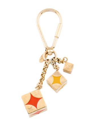 Louis Vuitton Damier Cubes Key Holder and Bag Charm