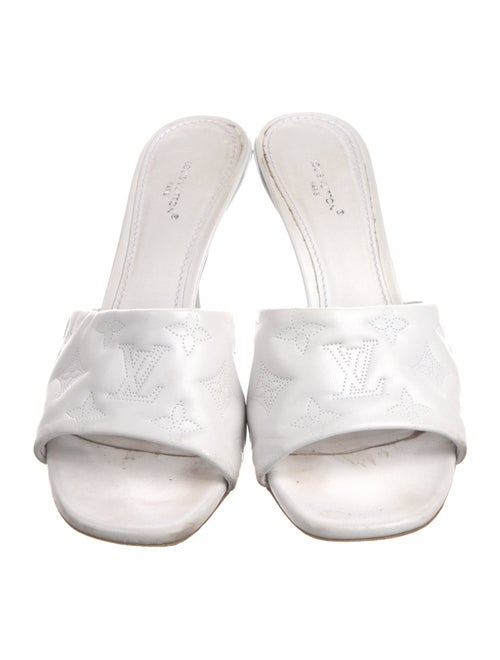 Louis Vuitton LV Monogram Leather Slides