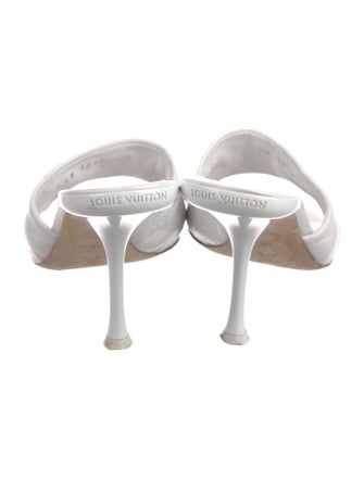 Louis Vuitton LV Monogram Leather Slides