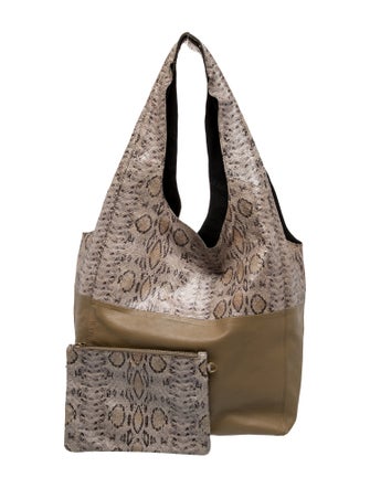 Celine Leather Cabas Hobo