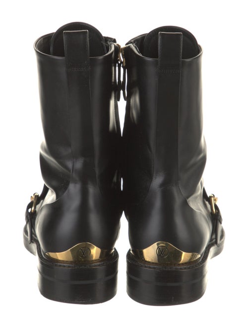 Louis Vuitton LV Monogram Leather Combat Boots