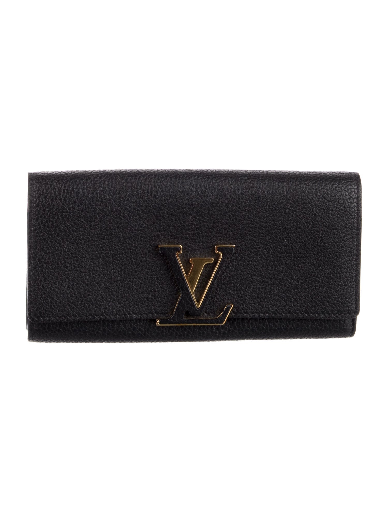 Louis Vuitton LV Monogram Taurillon Leather Capucines Wallet