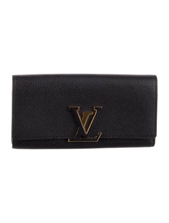 Louis Vuitton LV Monogram Taurillon Leather Capucines Wallet