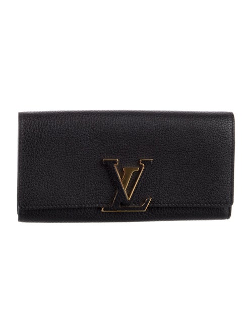 Louis Vuitton LV Monogram Taurillon Leather Capucines Wallet