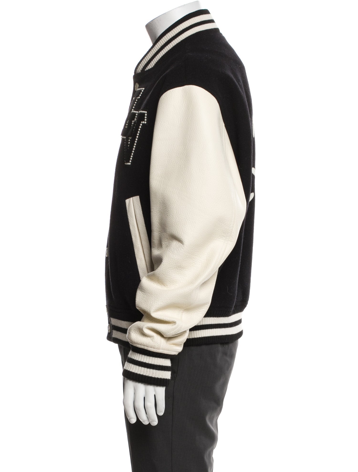 Louis Vuitton 2024 Faux Pearl Accents Varsity Jacket