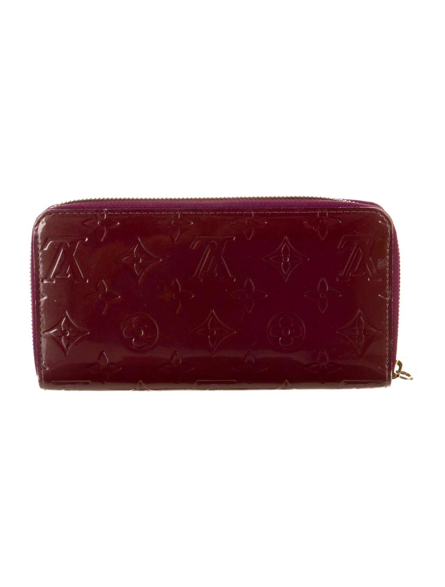 Louis Vuitton Monogram Vernis Vernis Patent Leather Zippy Wallet