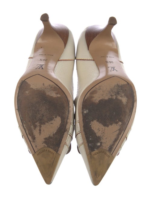 Louis Vuitton Leather Studded Accents Pumps
