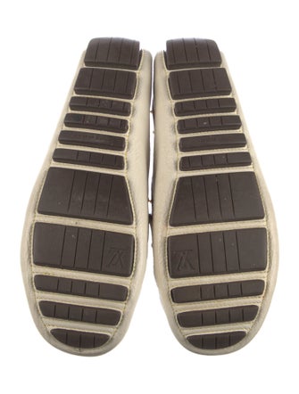 Louis Vuitton Leather Studded Accents Loafers