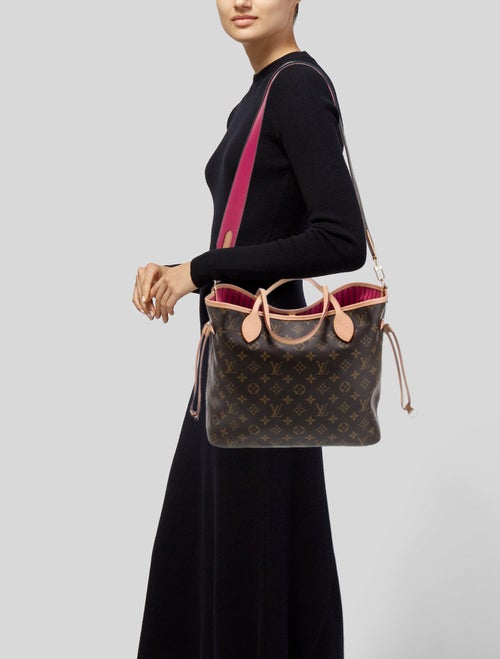 Louis Vuitton LV Monogram Neverfull Bandouliere Inside Out MM