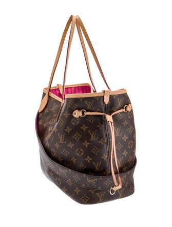 Louis Vuitton LV Monogram Neverfull Bandouliere Inside Out MM