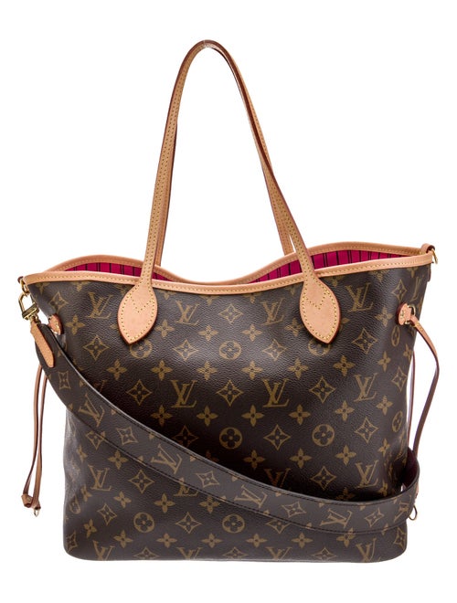 Louis Vuitton LV Monogram Neverfull Bandouliere Inside Out MM