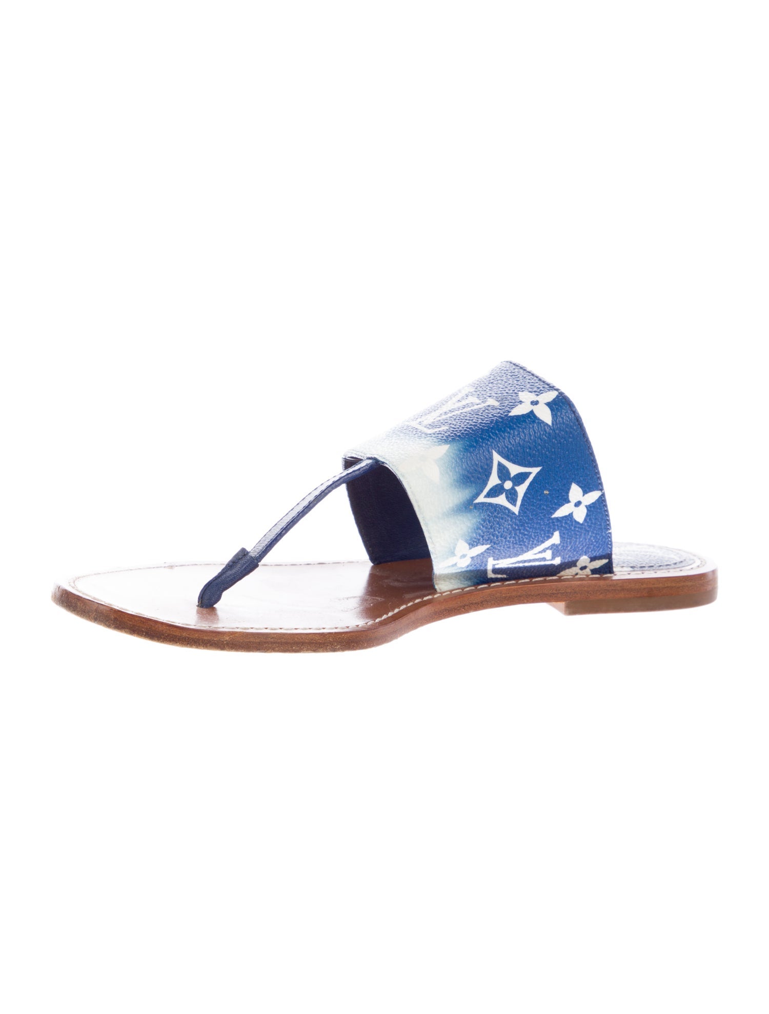 Louis Vuitton LV Monogram T-Strap Sandals