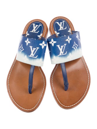 Louis Vuitton LV Monogram T-Strap Sandals