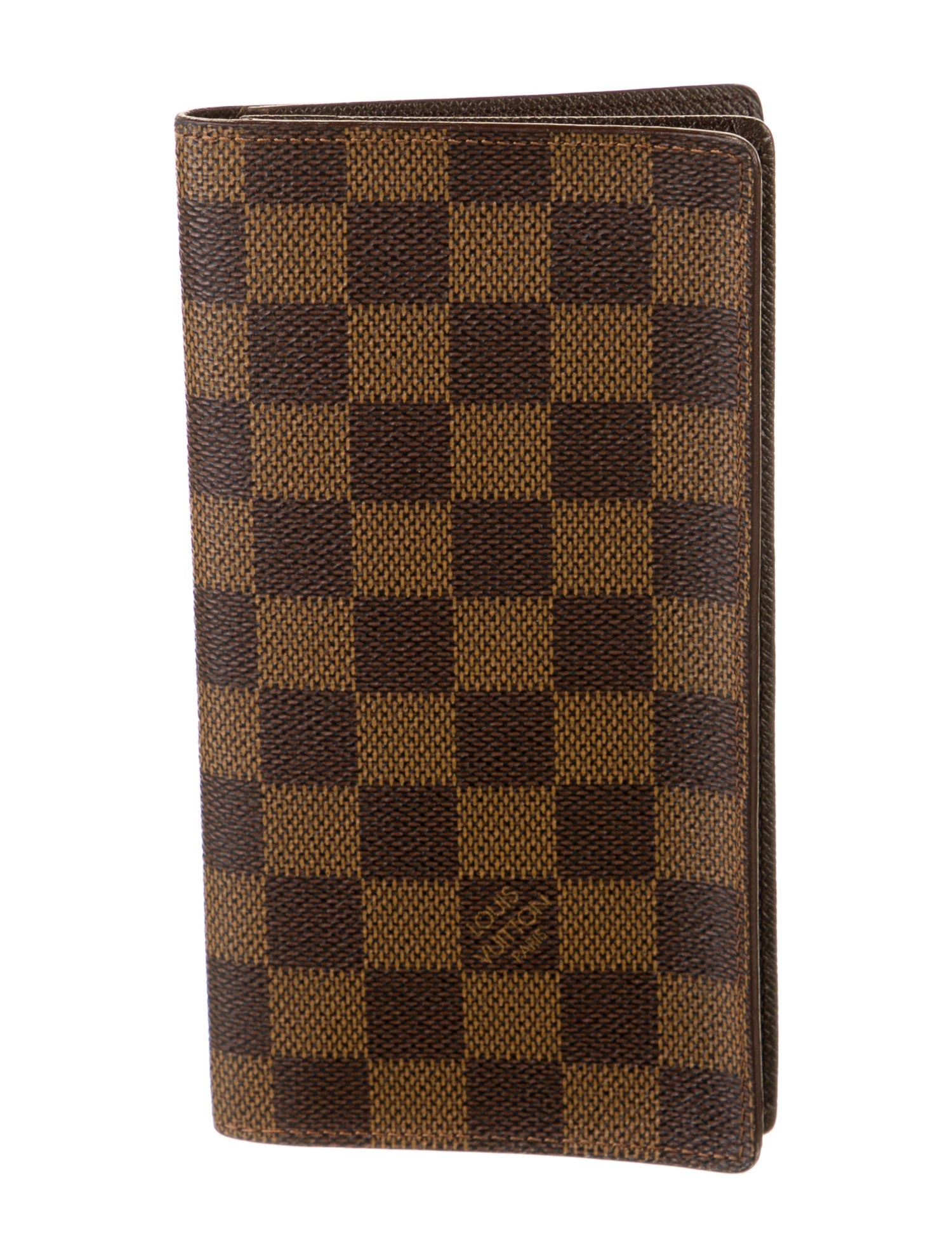Louis Vuitton Damier Ebene Pattern Coated Canvas Continental Wallet