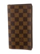 Louis Vuitton Damier Ebene Pattern Coated Canvas Continental Wallet