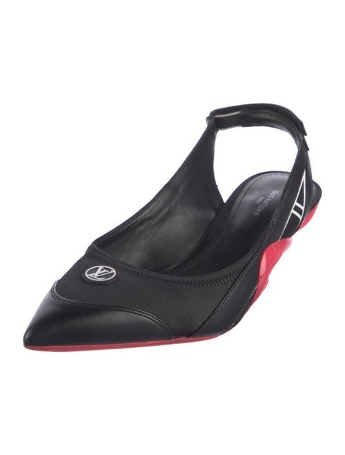 Louis Vuitton Colorblock Pattern Slingback Pumps