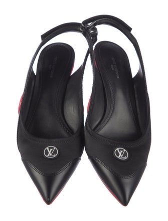 Louis Vuitton Colorblock Pattern Slingback Pumps