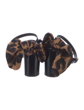 Louis Vuitton Patent Leather Printed Sandals